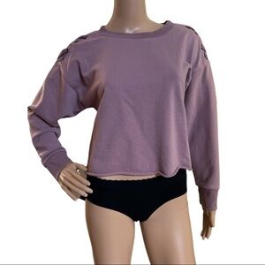 MOSSIMO OVERSIZED CROP LONGSLEEVE TOP‎ SIZE XS